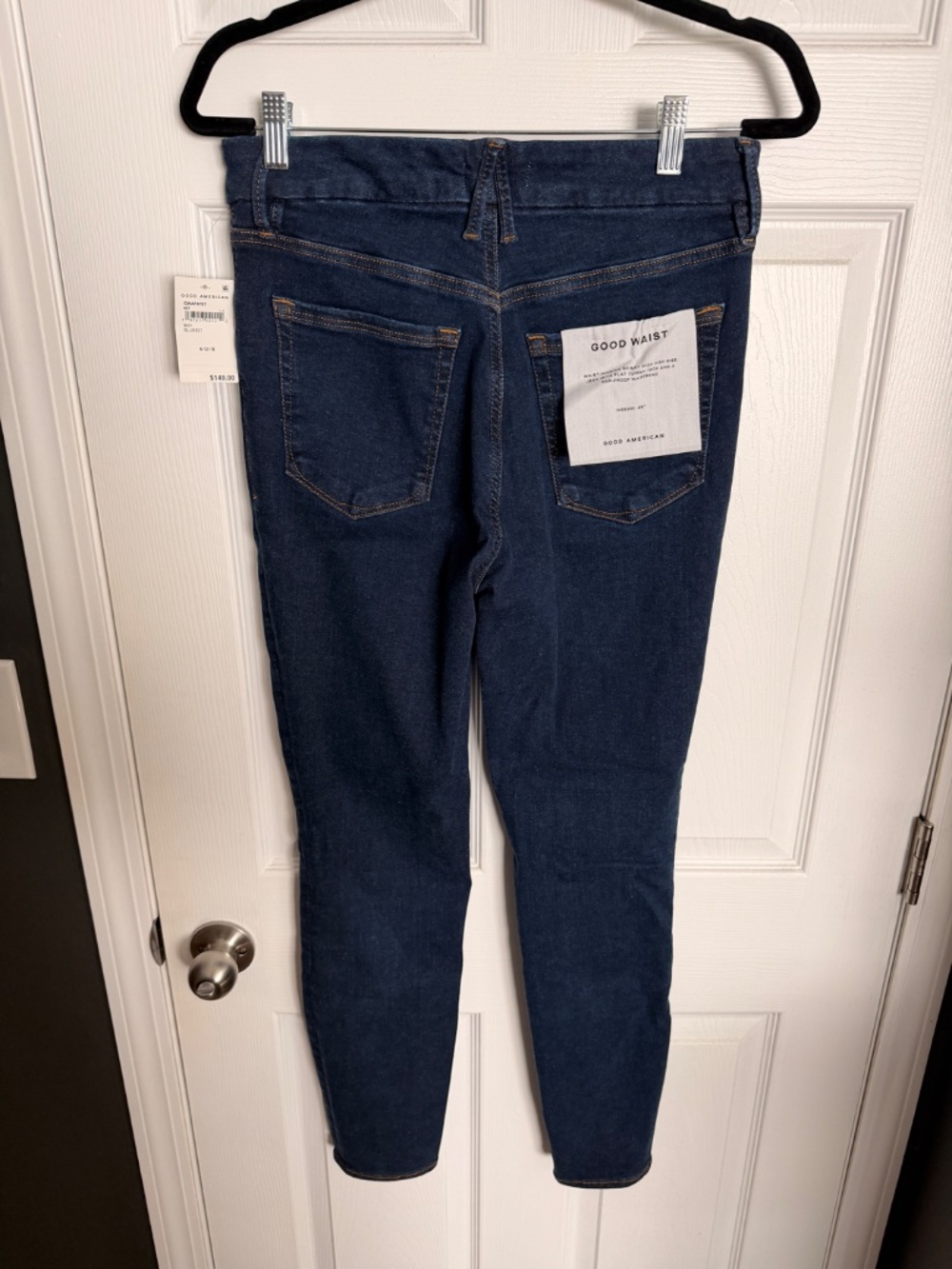 NWT Good American Always Fits Good Legs Skinny Jeans Size 6-12 Blue - Picture 4 of 4